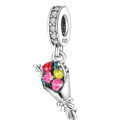 Charm Ramo de flores S925