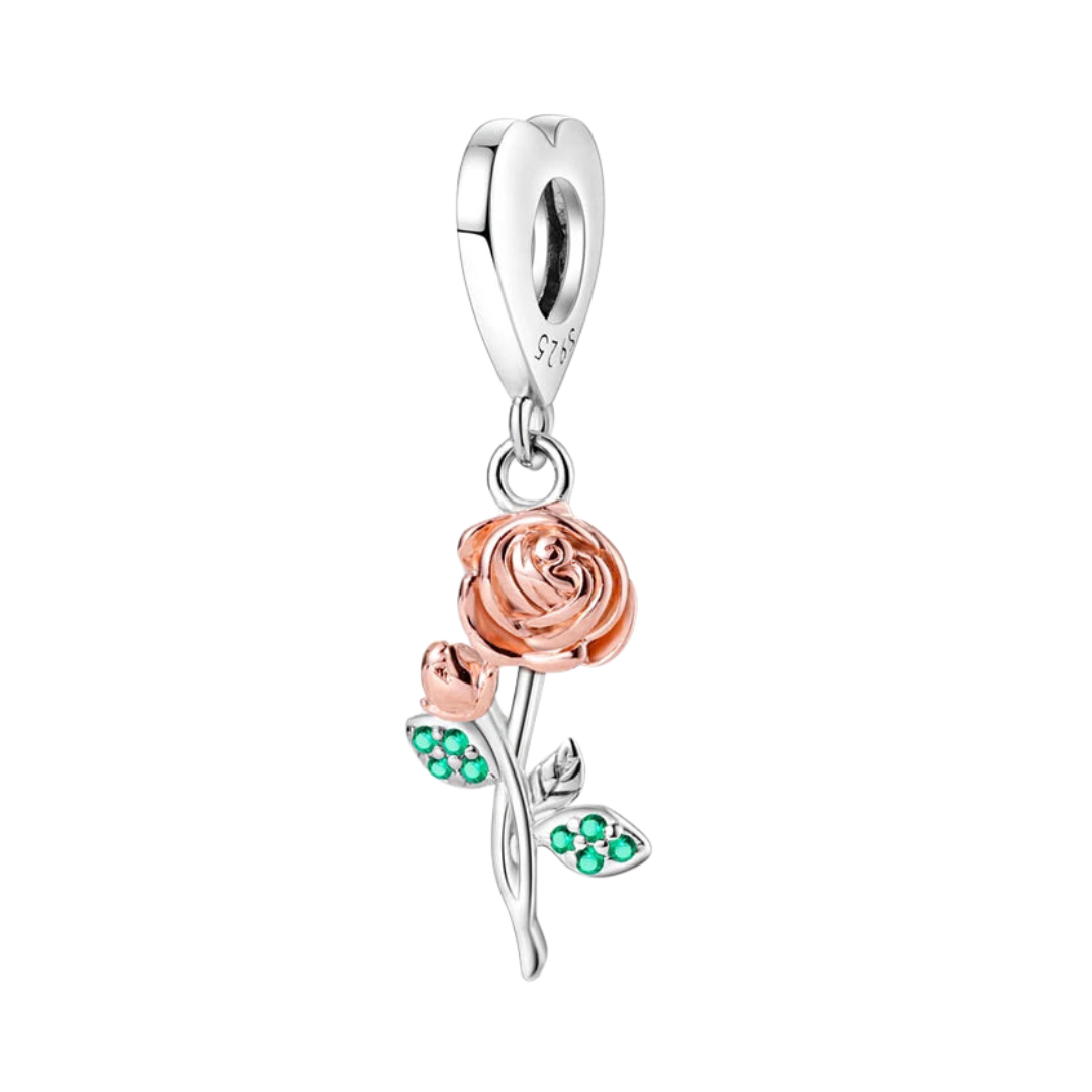 Charm Rosa Rose Gold S925