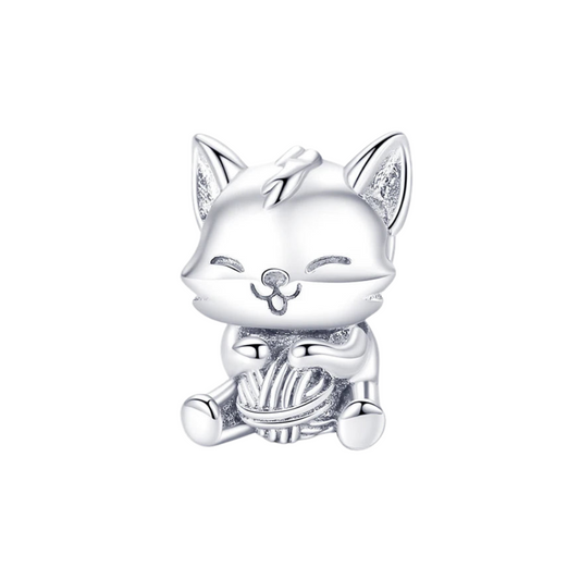 Charm Gatito Estambre S925