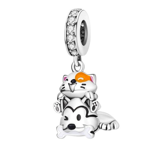 Charm Gato & Perro S925