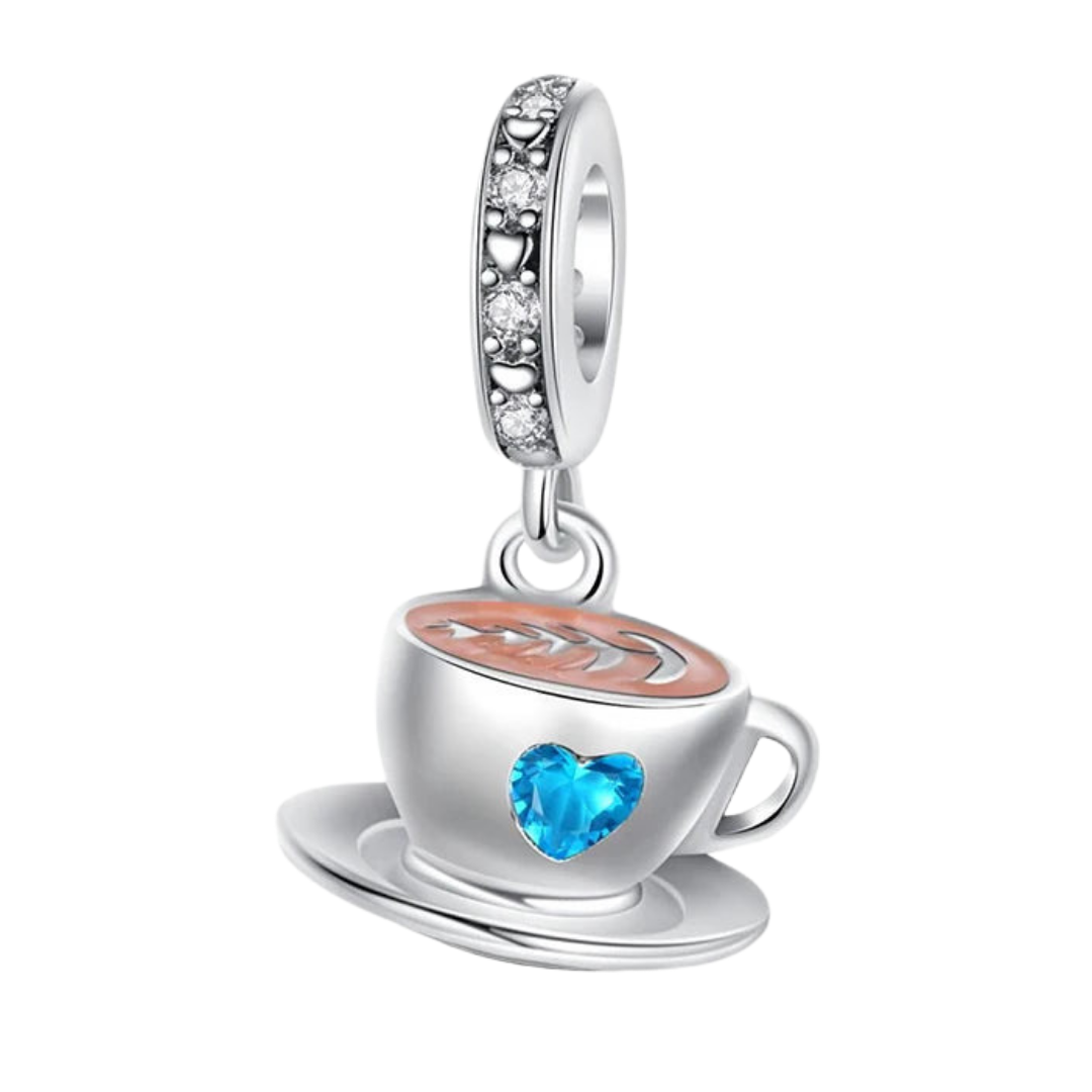 Charm Coffee Cup Azul S925