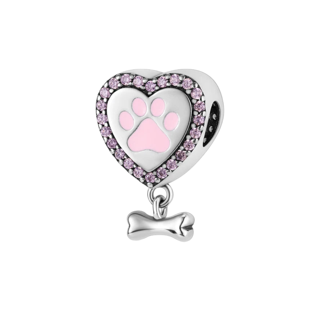 Charm Corazón Rosa S925