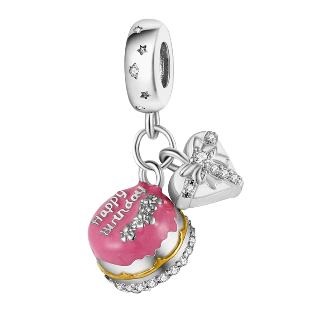 Charm Pastel de Cumpleaños S925