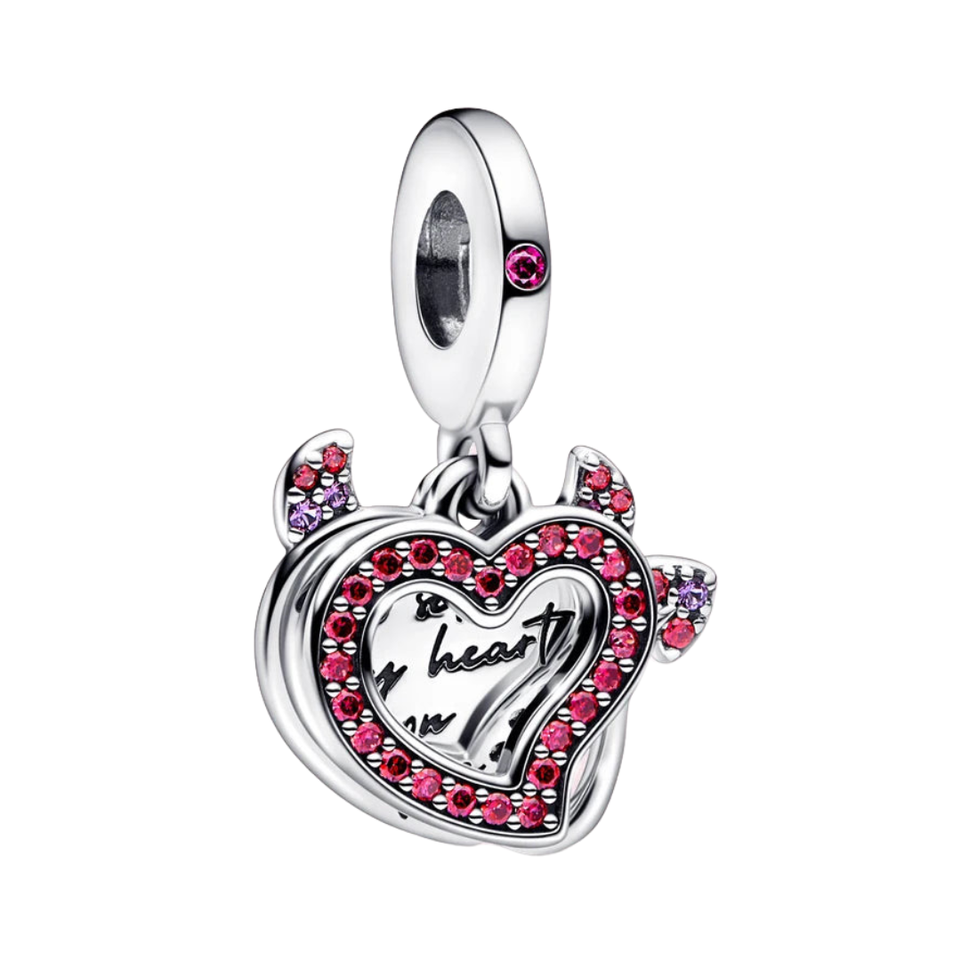 Charm Corazón Diablo S925