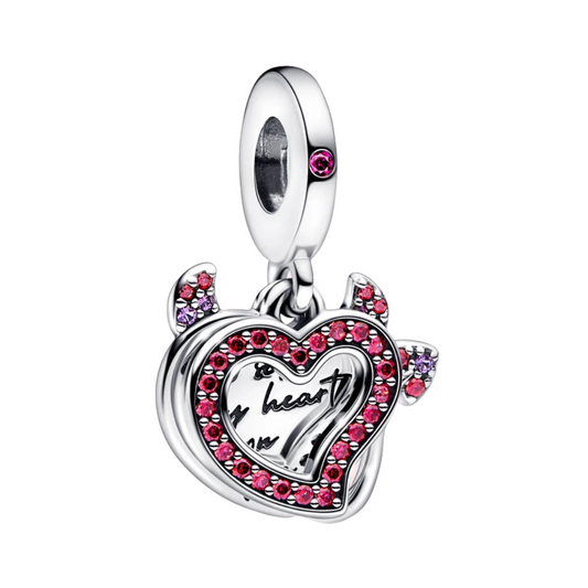 Charm Corazón Diablo S925