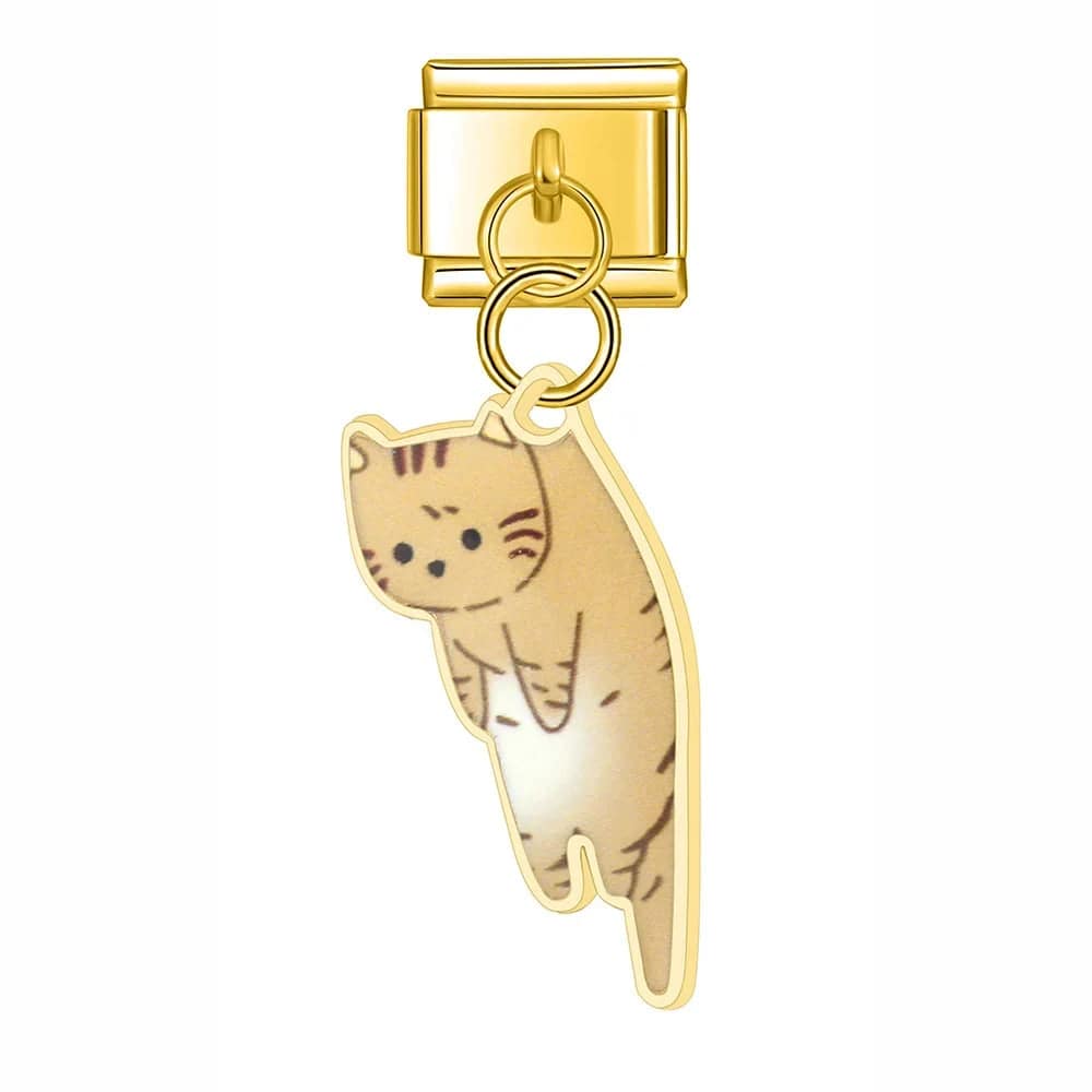 Italian Charms Gatitos Acero Inoxidable