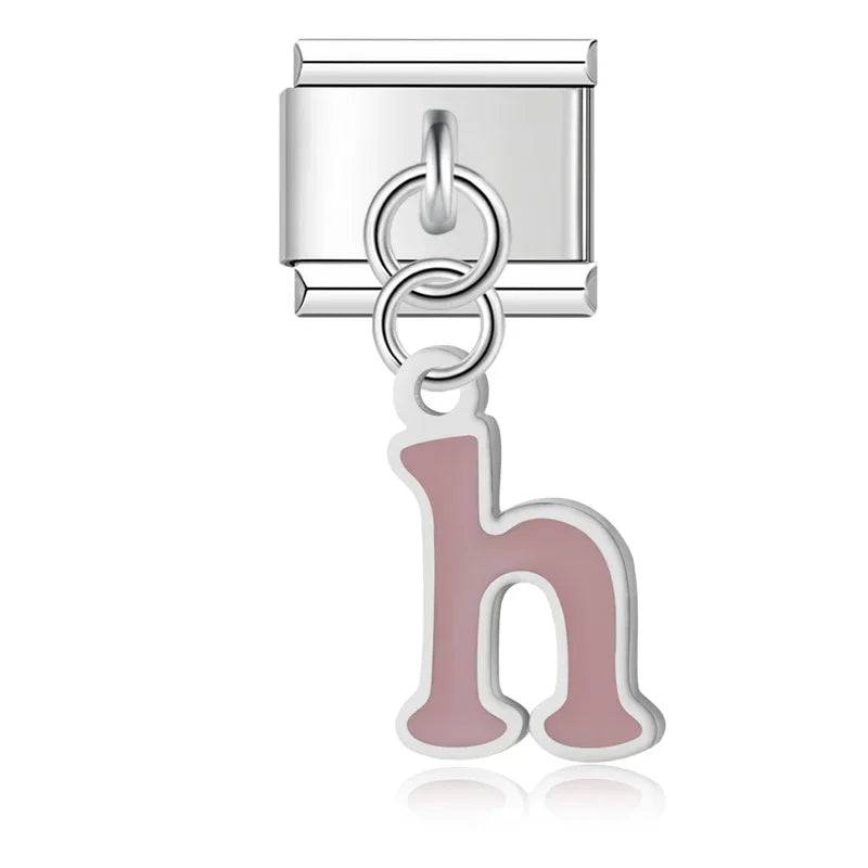 Italian Charms Letras Acero Inoxidable