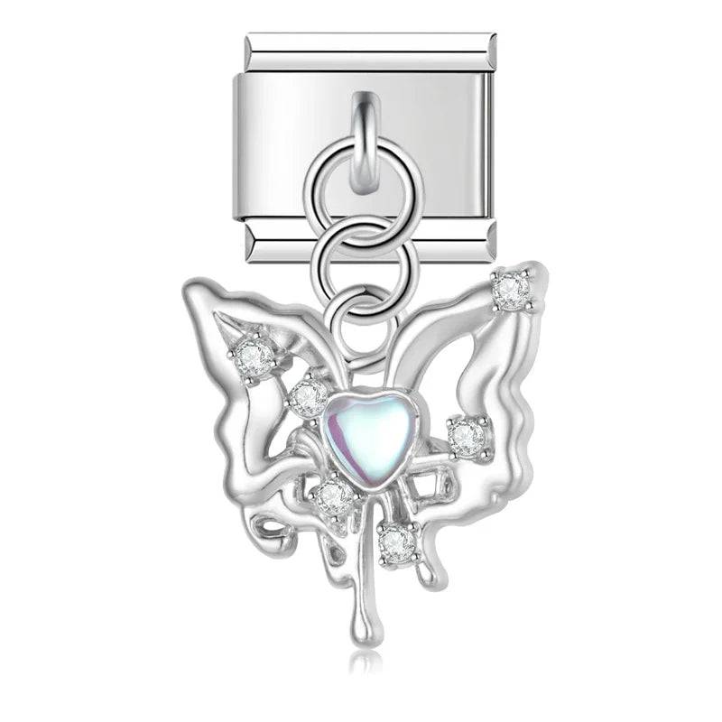 Italian Charms Mariposas Acero Inoxidable