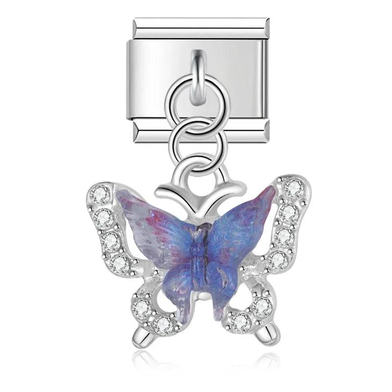 Italian Charms Mariposas Acero Inoxidable