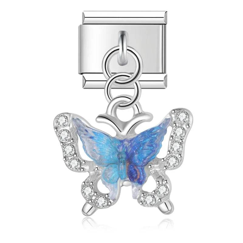 Italian Charms Mariposas Acero Inoxidable