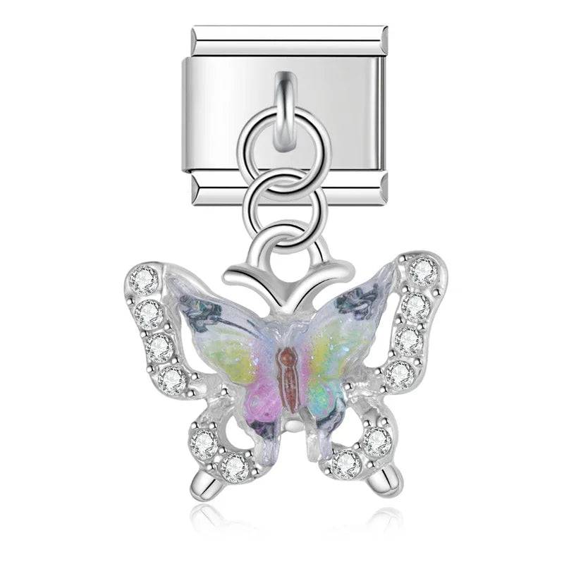 Italian Charms Mariposas Acero Inoxidable