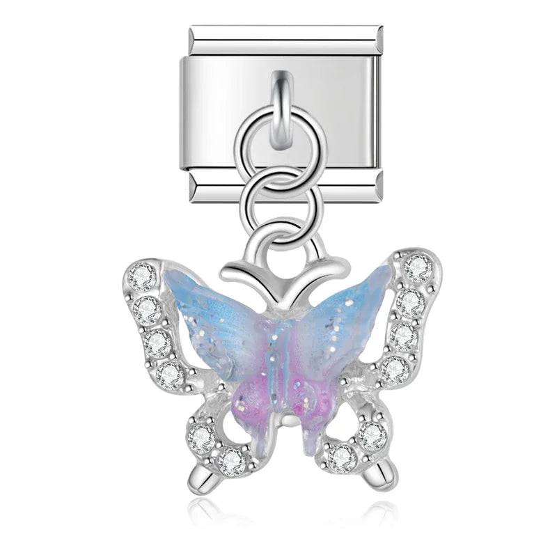 Italian Charms Mariposas Acero Inoxidable