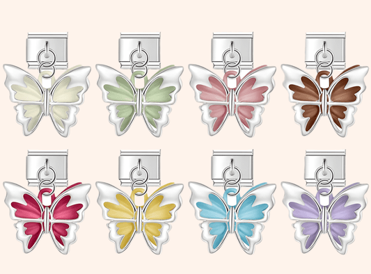 Italian Charms Mariposas Acero Inoxidable