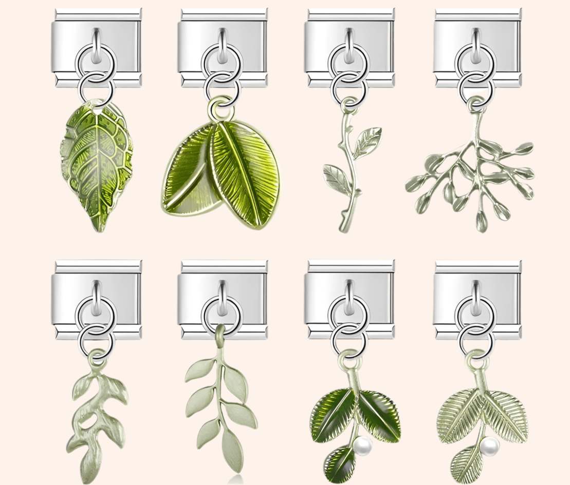 Italian Charms Plantas Acero Inoxidable